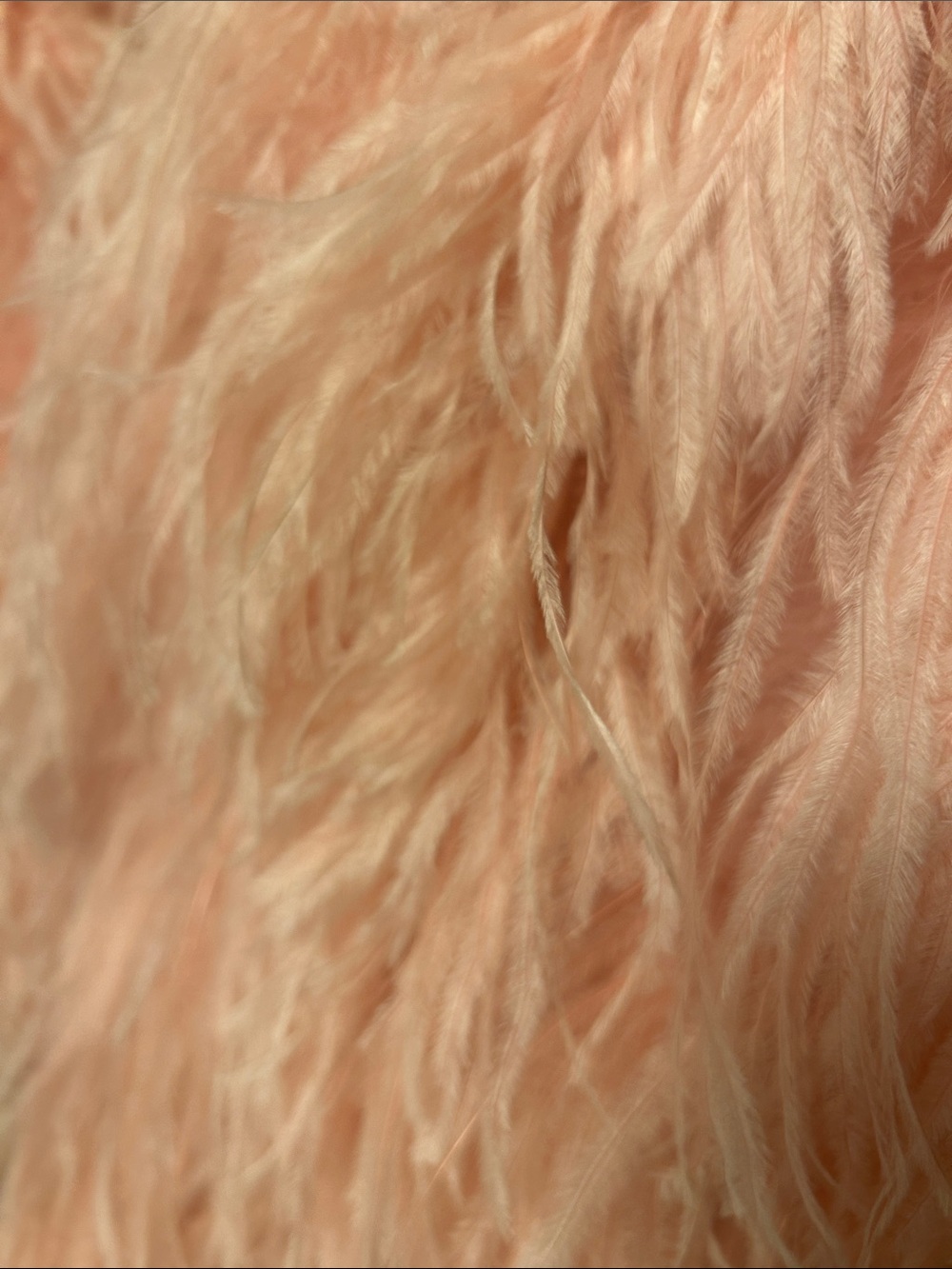 Bill Tice Ostrich Feather Pink Jacket Vest Vintage Hollywood xoxo - Picture 3 of 6